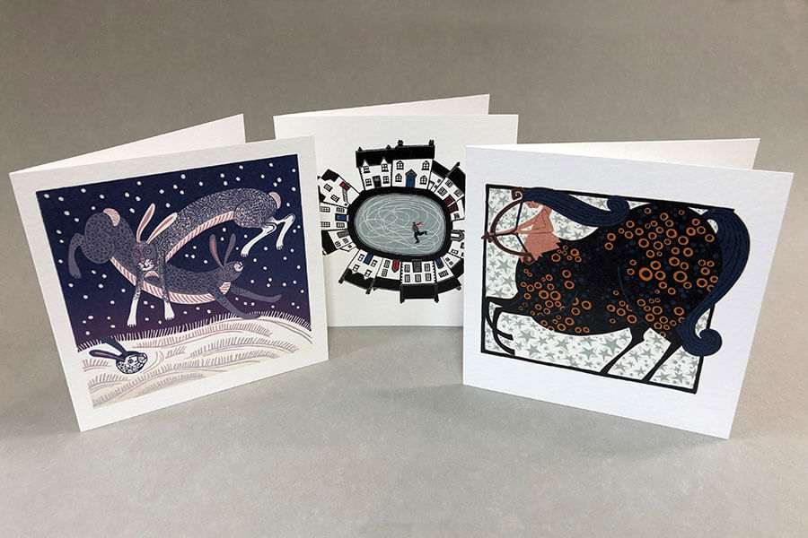 Linocut Christmas Cards