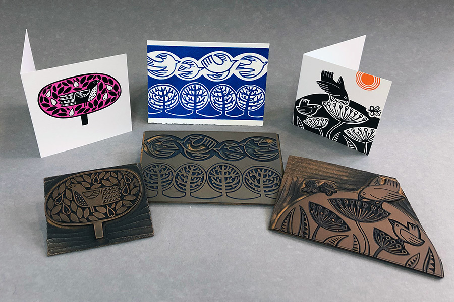 Christmas Card Set with Blocks