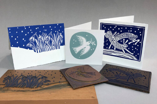 Linocut Christmas Cards